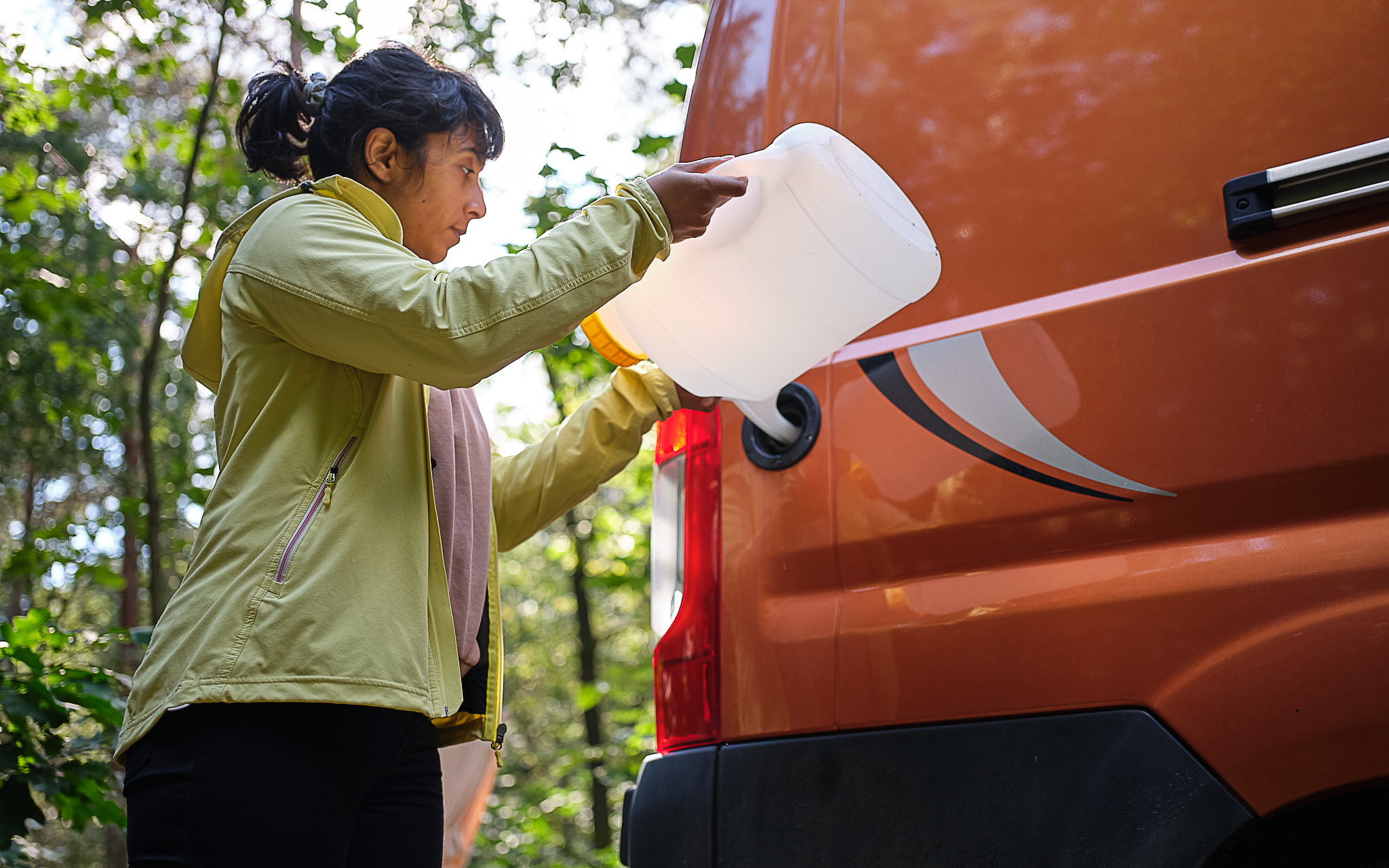 Water in de camper